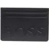 Hugo Boss Laslo Debossed Logo Leather Card Case