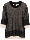Hugo Boss Black Sheer Sweater In Black