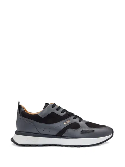 Hugo Boss Leather And Suede Sneaker