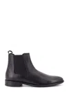 Hugo Boss Leather Chelsea Boots In Brown