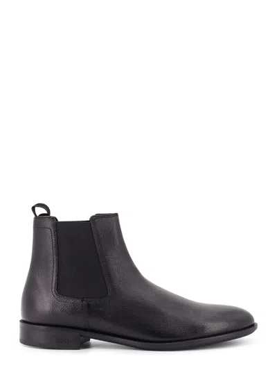 HUGO BOSS LEATHER ANKLE BOOTS
