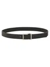 Hugo Boss Hugo Leather Belt In Black
