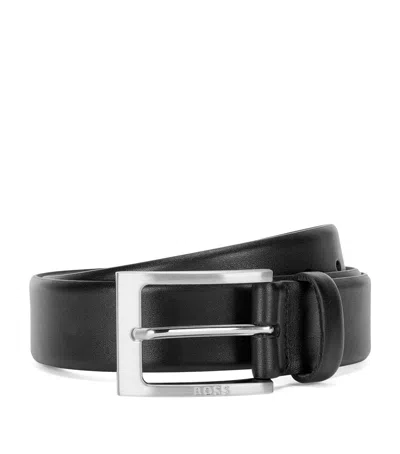 Hugo Boss Leather Belt In Black