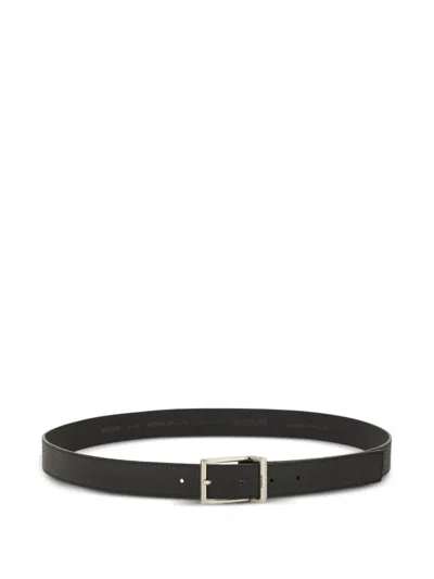 Hugo Boss Leather Belt In Black