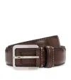 Hugo Boss Square-buckle Leather Belt In Blue