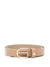 Hugo Boss Leather Belt In Brown