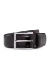 Hugo Boss Dressletic Leather Belt With Concealed Elasticated Section In Brown