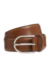 Hugo Boss Leather Belt In Brown