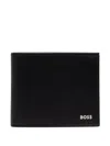 Hugo Boss Black Saffiano Leather Wallet In Black