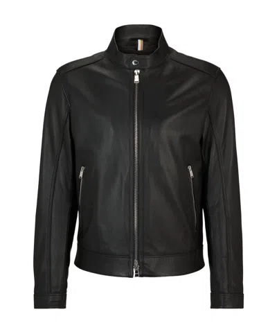 HUGO BOSS LEATHER BIKER JACKET