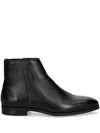 Hugo Boss Leather Boots In Black