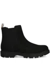 Hugo Boss Leather Boots In Black