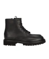 Hugo Boss Leather Boots In Black