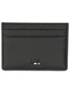 Hugo Boss Boss Men Leather Card Holder In Black