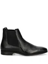 Hugo Boss Black Leather Chelsea Boots In Black