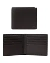 Hugo Boss Hugo Ray Faux Leather Bifold Wallet In Black