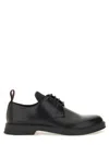 Hugo Boss Leather Lace-up Derby Shoes In Multi