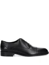 Hugo Boss Colby Mens Leather Derby Shoes With Embossed Logo Nos Uk8 Eu42 In Black