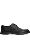 Hugo Boss Black Leather Derbys In Black