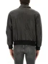 Hugo Boss Boss Leather Jacket In Black