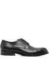 Hugo Boss Leather Lace-up Derby Shoes In Black