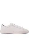 Hugo Boss Leather Lace-up Sneakers In Neutral