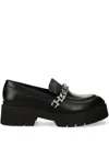 Hugo Boss Leather Loafers In Black