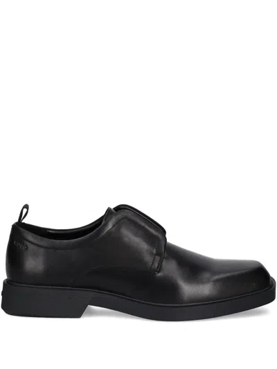 Hugo Boss Leather Loafers In Black