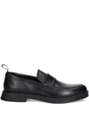 Hugo Boss Leather Loafers In Black