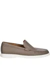 Hugo Boss Leather Loafers In Brown
