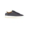 Hugo Boss Boss Grained Leather Sneaker In Multi