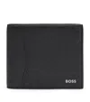 Hugo Boss Black Saffiano Leather Wallet In Black