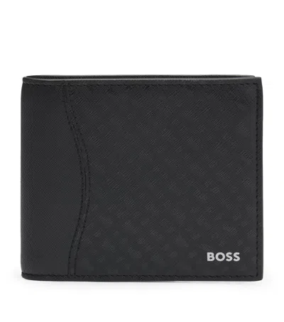 Hugo Boss Black Logo Lettering Wallet In 001-black