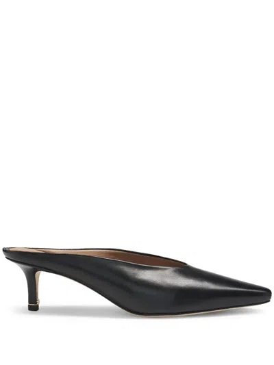 HUGO BOSS LEATHER MULES