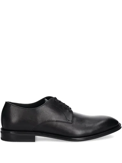 Hugo Boss Leather Oxford Shoes In Black