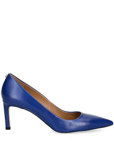 Hugo Boss Leather Pumps In Blue