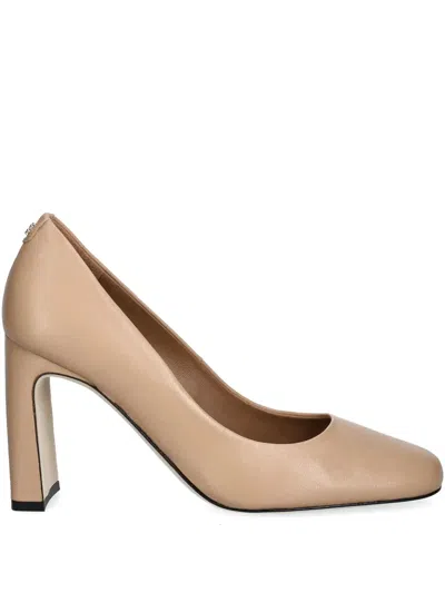 Hugo Boss Leather Pumps In Neutrals