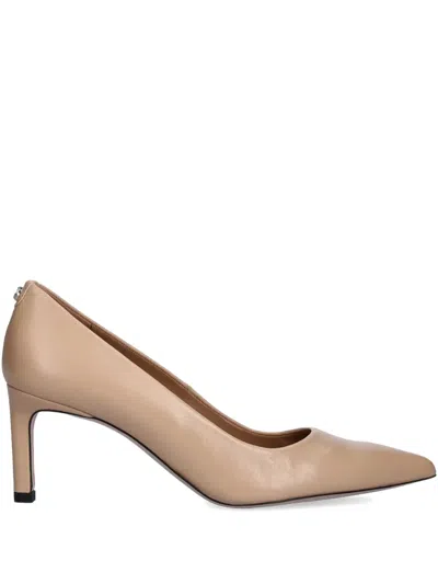 Hugo Boss Leather Pumps In Neutrals