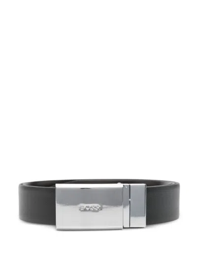 Hugo Boss Leather Silver-buckle Belt