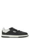 Hugo Boss Leather Sneaker With Contrast Heel Tab