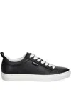 Hugo Boss Leather Sneakers In Black