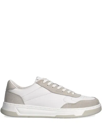 Hugo Boss Leather Sneakers In White