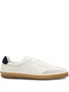 Hugo Boss White & Navy Beckham Edition Low-top Suede Sneakers In White