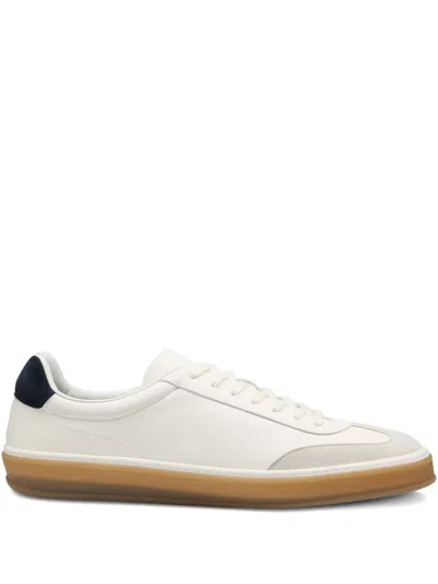 Hugo Boss Leather Sneakers In White