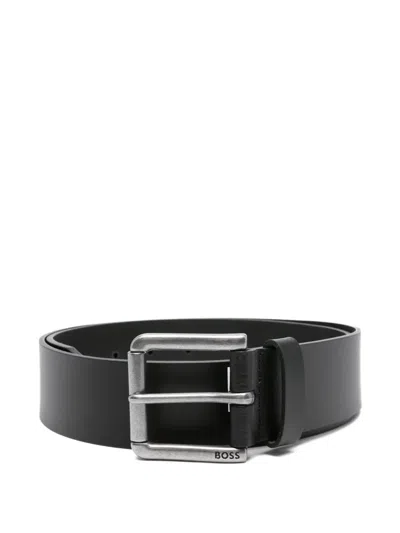 Hugo Boss Leather Square-buckle Belt