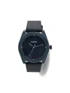 Hugo Boss Leather-strap 42mm In Blue