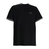Hugo Boss Taul Mens Stretch-cotton T-shirt With Stripes And Logo Colo