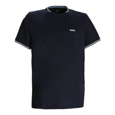 Hugo Boss Boss Stretch Cotton T-shirt In Dark Blue