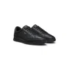 Hugo Boss Mixed-material Trainers With Contrast Back Tab In Black