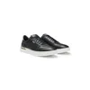 Hugo Boss Leather Trainers With Signature-stripe Details